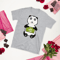i love you cute panda Short-Sleeve Unisex T-Shirt