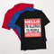 Hello I'm Allergic to People Funny Tee Shirt for Introverts Short-Sleeve Unisex T-Shirt