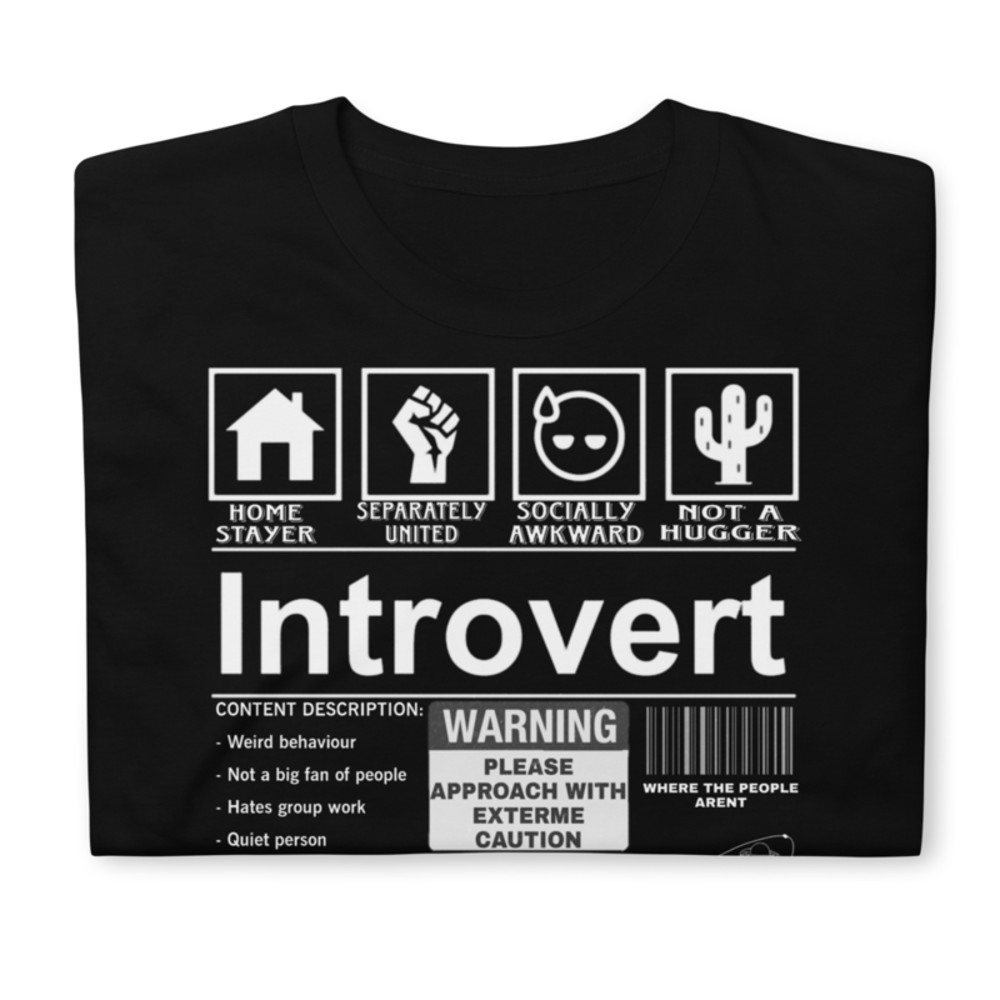 Introvert Label best tshirt for introverts Short-Sleeve Unisex T-Shirt
