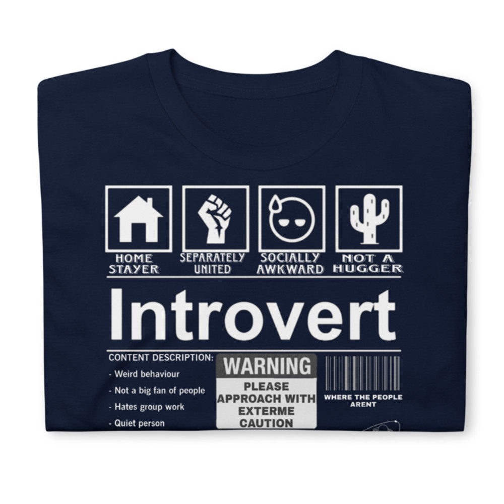 Introvert Label best tshirt for introverts Short-Sleeve Unisex T-Shirt