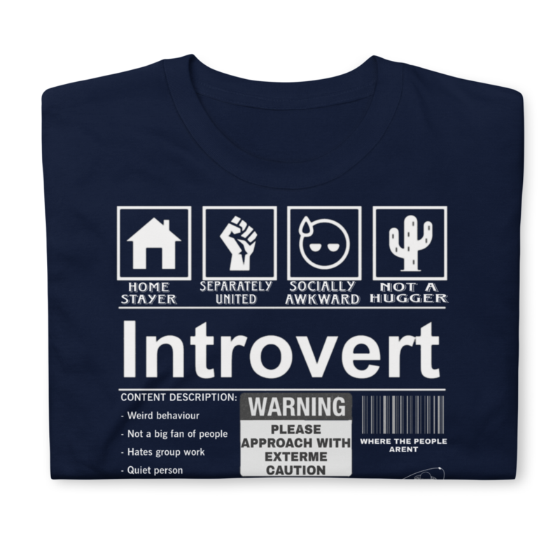 Introvert Label best tshirt for introverts Short-Sleeve Unisex T-Shirt