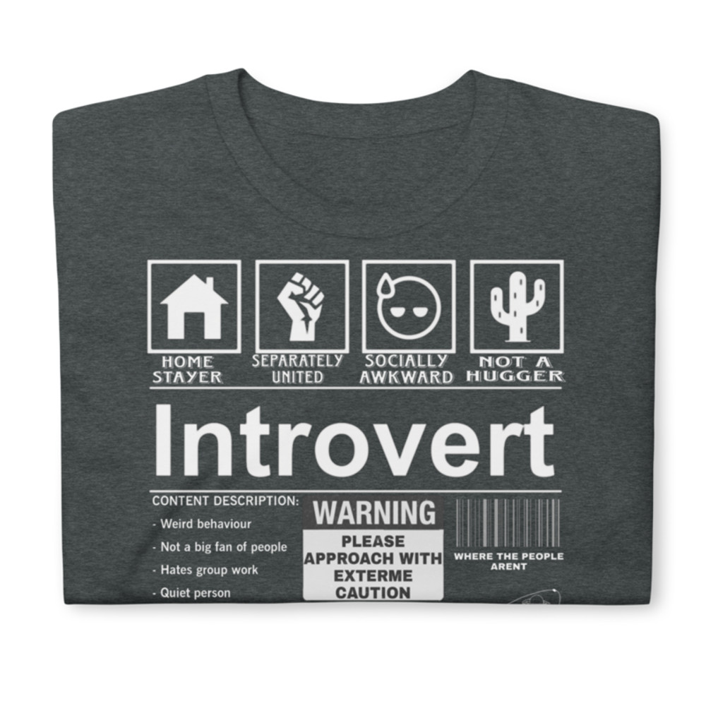 Introvert Label best tshirt for introverts Short-Sleeve Unisex T-Shirt