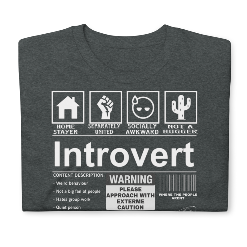 Introvert Label best tshirt for introverts Short-Sleeve Unisex T-Shirt