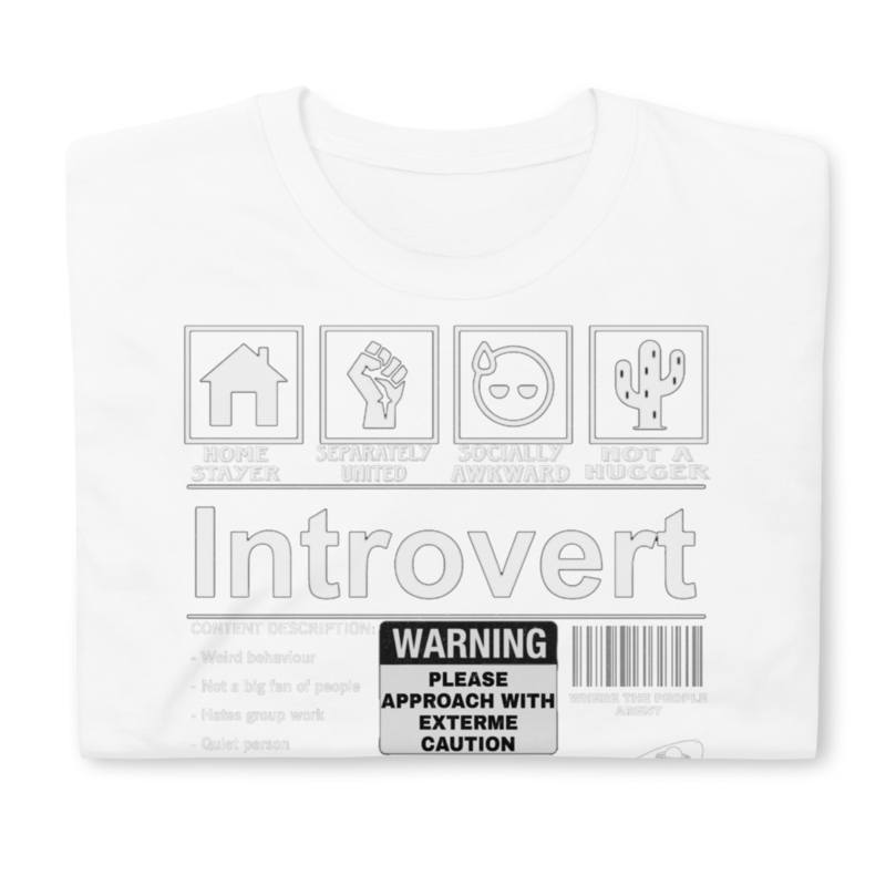Introvert Label best tshirt for introverts Short-Sleeve Unisex T-Shirt