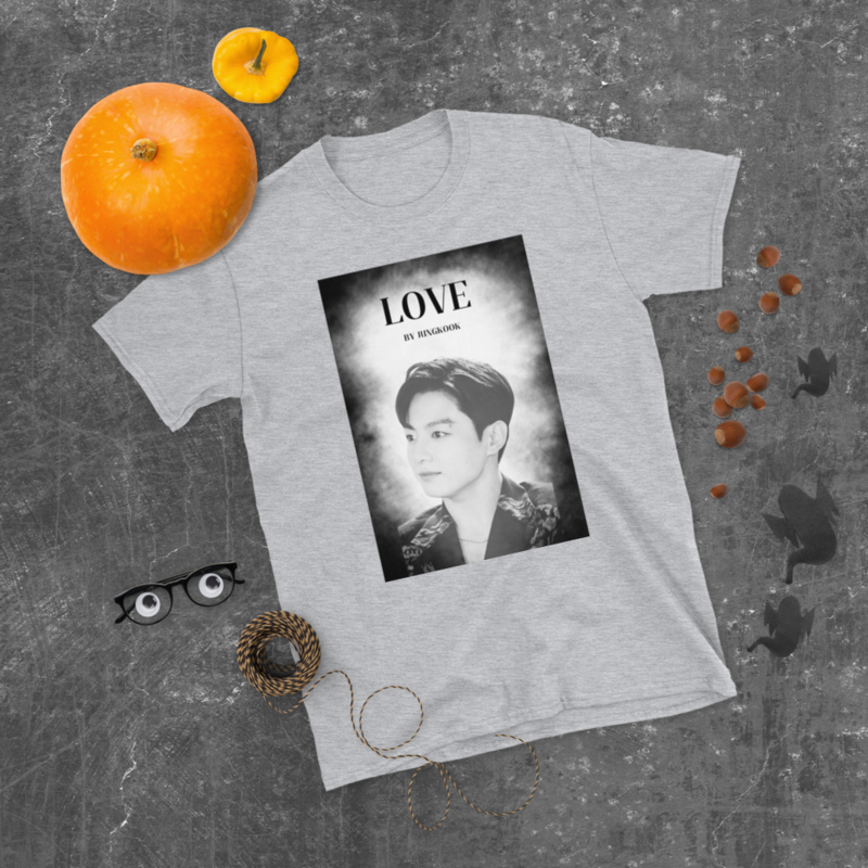 BTS JUNGKOOK.KOOKY BUNNY.jeon jk love.sweet jk.kpop star jk.seven.3D jkShort-Sleeve Unisex T-Shirt