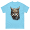 Mens Classic Tee Abstract Owl Face Art T-shirt Colorful Illustration Clothes