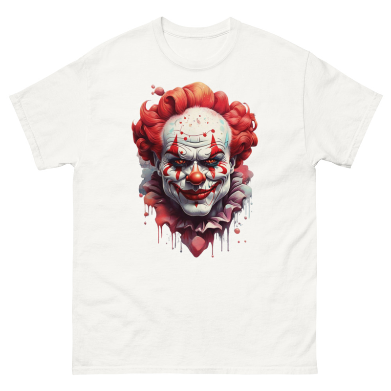 Mens Classic Tee Very Evil Clown Face T-shirt Art Illustration Clothes Graffiti