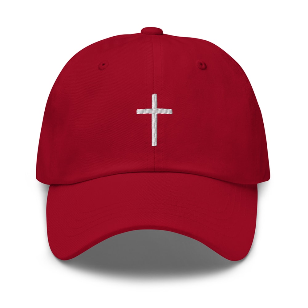 Cross embroidered baseball cap | embroidered cross hat | Christian e