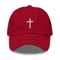 Cross embroidered baseball cap | embroidered cross hat | Christian e