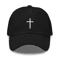 Cross embroidered baseball cap | embroidered cross hat | Christian e