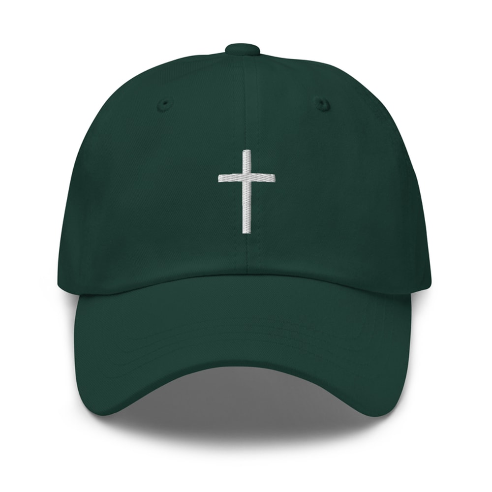 Cross embroidered baseball cap | embroidered cross hat | Christian e