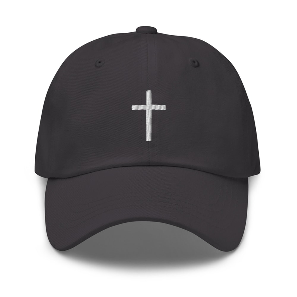Cross embroidered baseball cap | embroidered cross hat | Christian e