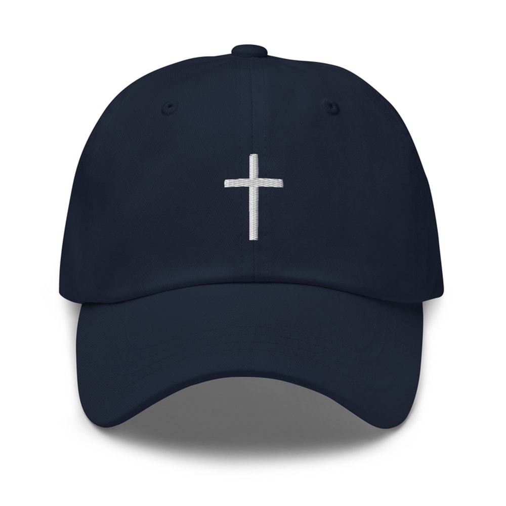 Cross embroidered baseball cap | embroidered cross hat | Christian e