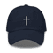 Cross embroidered baseball cap | embroidered cross hat | Christian e