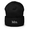 Mrs embroidered beanie | personalized wedding gifts | engagement gifts | custom engagement gift