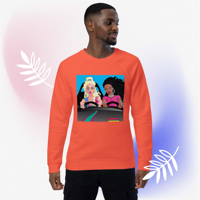 Bayshore Boulevard Unisex organic raglan sweatshirt