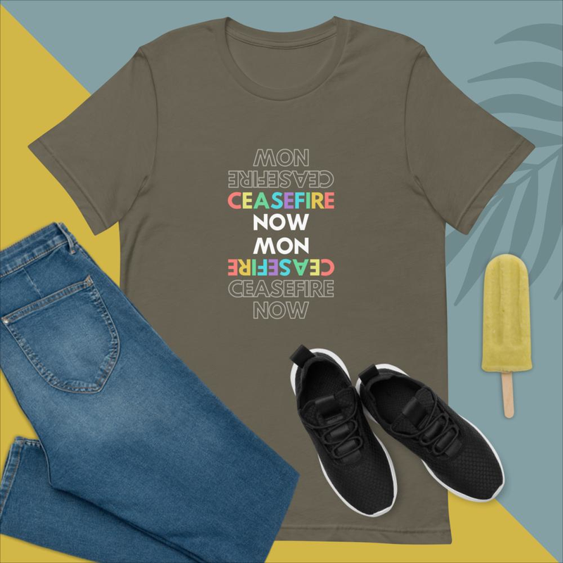 Ceasefire now | Stop War | Free Gaza | Unisex t-shirt