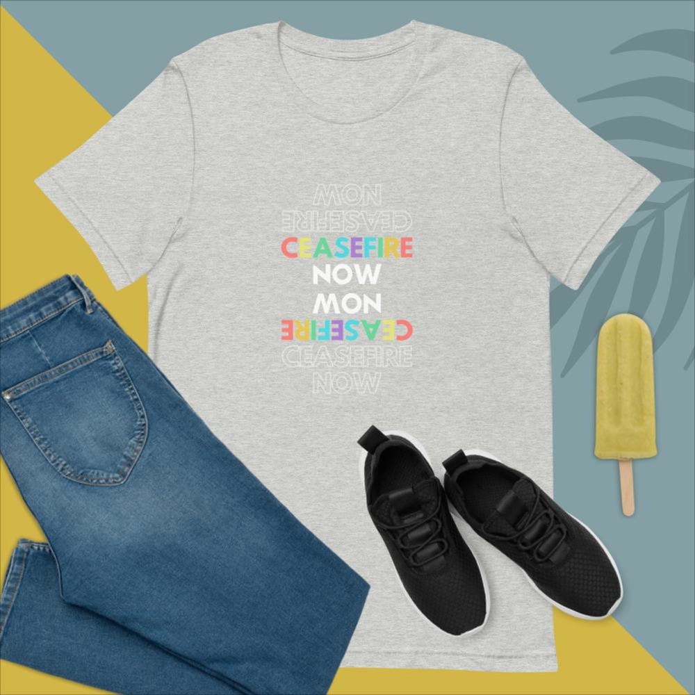 Ceasefire now | Stop War | Free Gaza | Unisex t-shirt