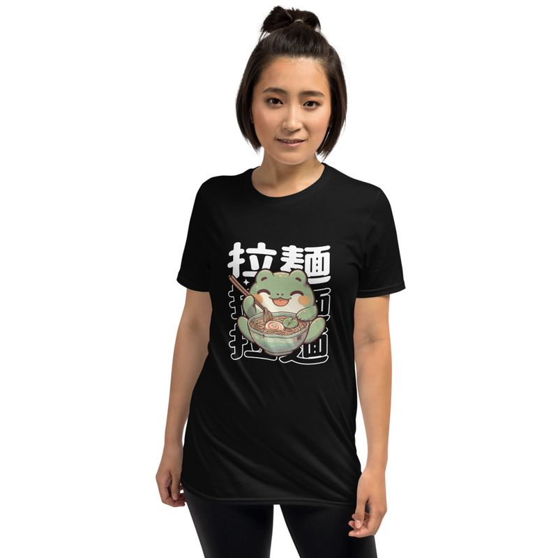 Kawaii Ramen Cute Anime Kawaii Frog Ramen Japanese Noodles T-Shirt