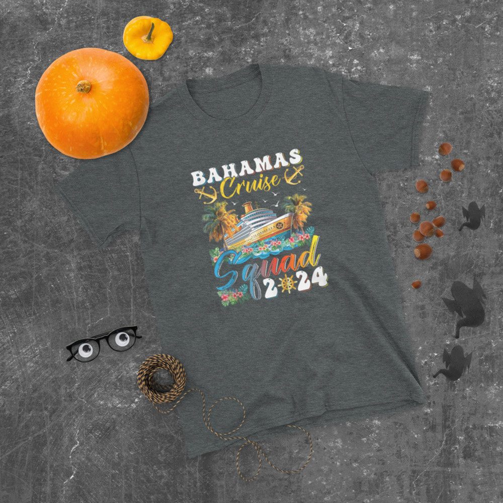 Retro Bahamas Cruise Squad 2024 Beach Vibes Summer Vacation T-Shirt