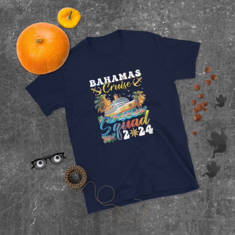 Retro Bahamas Cruise Squad 2024 Beach Vibes Summer Vacation T-Shirt