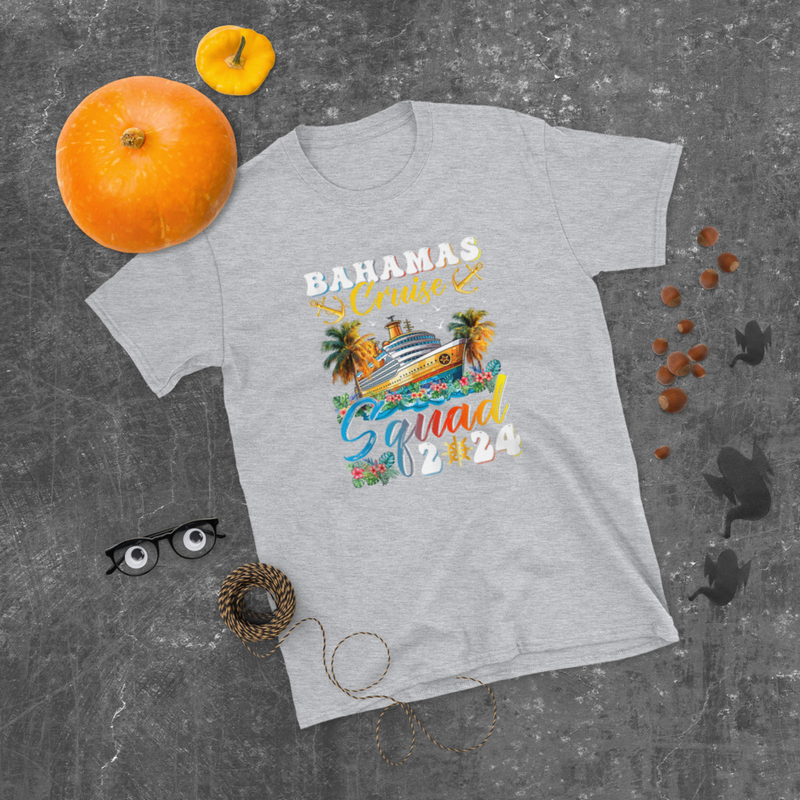 Retro Bahamas Cruise Squad 2024 Beach Vibes Summer Vacation T-Shirt