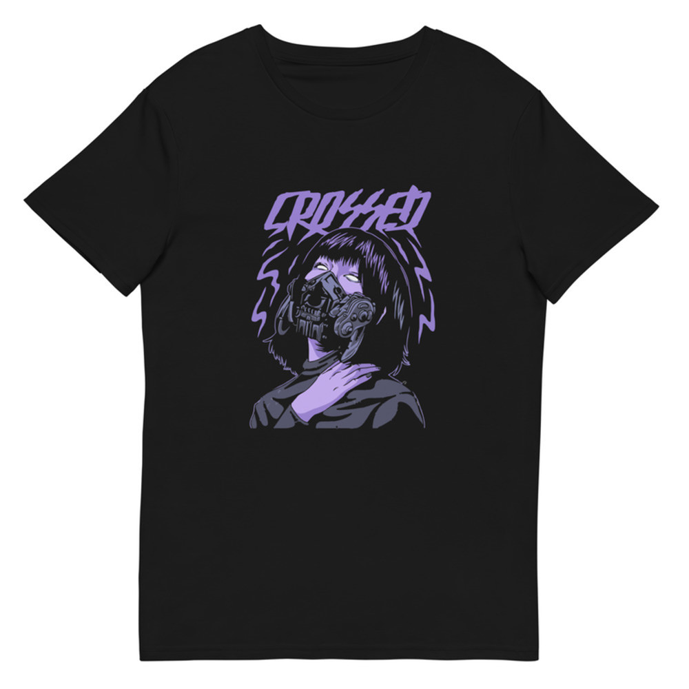 Crossed Girl Mecha Mask Premium Tshirt 1