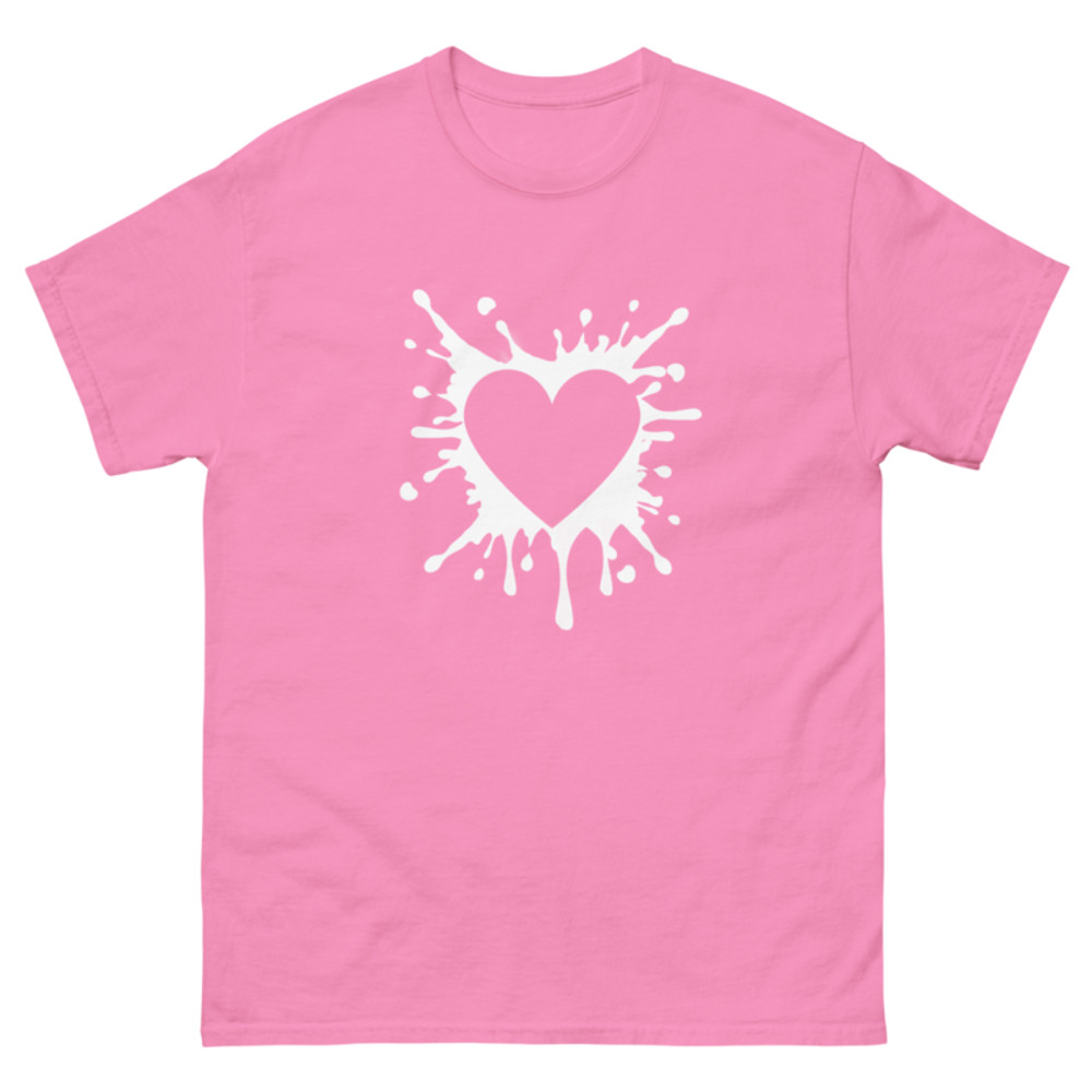 Black Heart Splatter Tshirt Valentines Day Gift Shirt Big Heartsheart Fighter Tshirt heart Tshirtgi 8