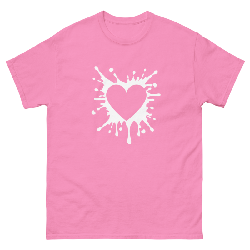 Black Heart Splatter Tshirt Valentines Day Gift Shirt Big Heartsheart Fighter Tshirt heart Tshirtgi 8