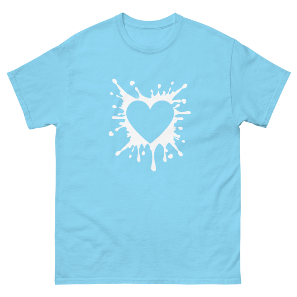Black Heart Splatter Tshirt Valentines Day Gift Shirt Big Heartsheart Fighter Tshirt heart Tshirtgi 13