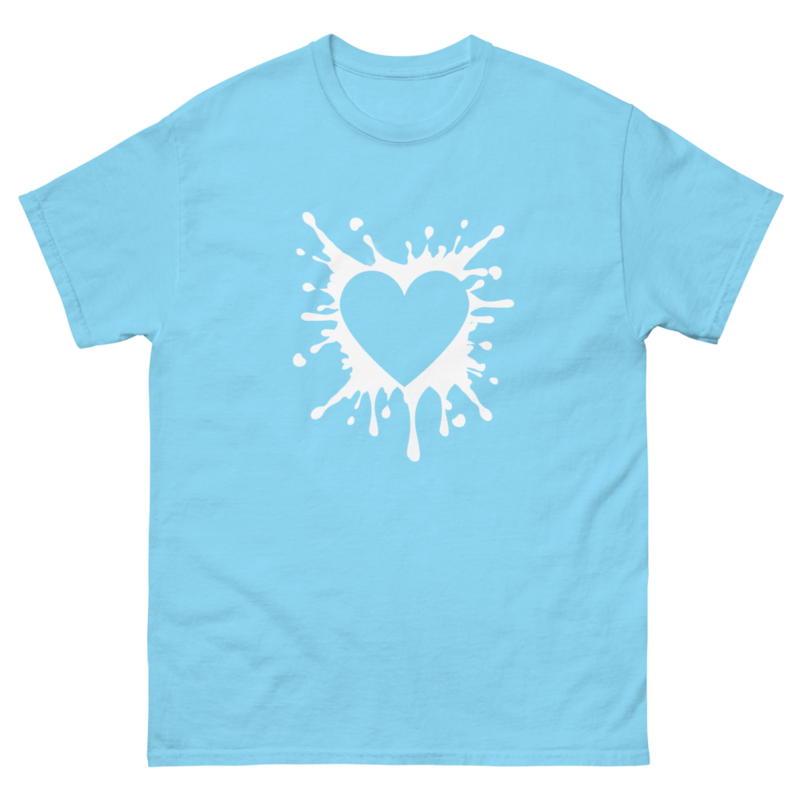 Black Heart Splatter Tshirt Valentines Day Gift Shirt Big Heartsheart Fighter Tshirt heart Tshirtgi 13