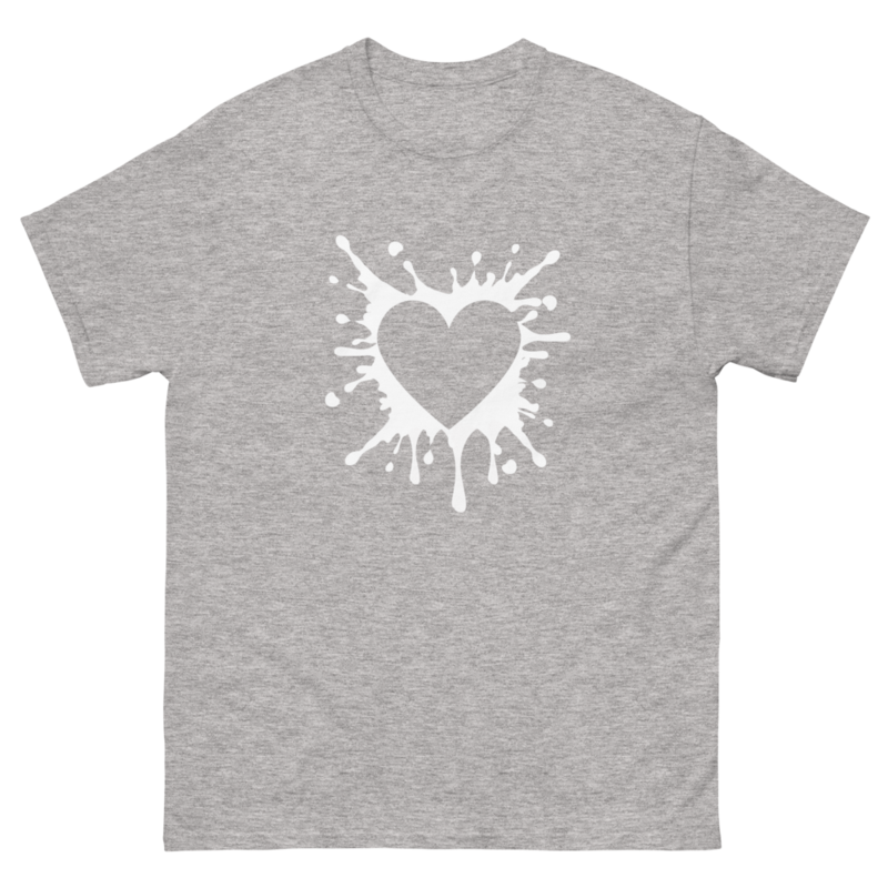 Black Heart Splatter Tshirt Valentines Day Gift Shirt Big Heartsheart Fighter Tshirt heart Tshirtgi 11