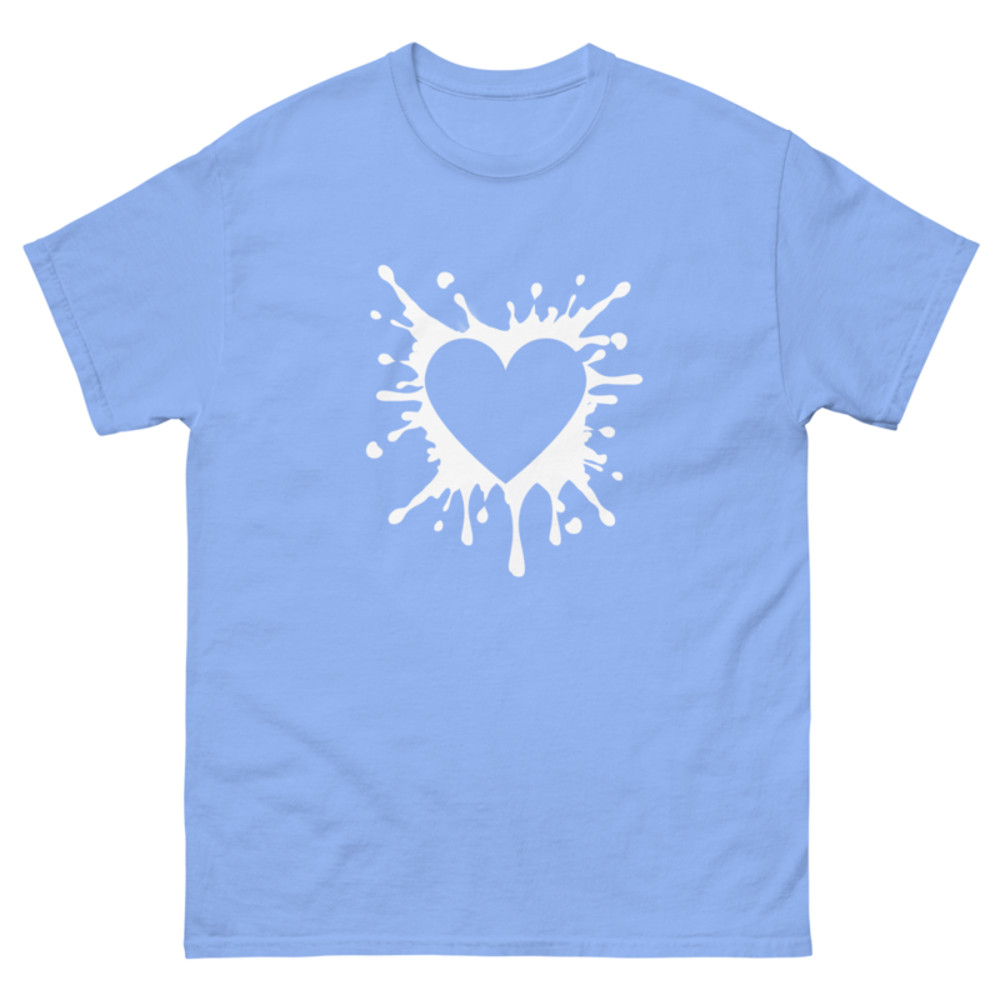 Black Heart Splatter Tshirt Valentines Day Gift Shirt Big Heartsheart Fighter Tshirt heart Tshirtgi 9