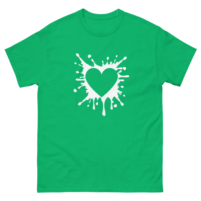 Black Heart Splatter Tshirt Valentines Day Gift Shirt Big Heartsheart Fighter Tshirt heart Tshirtgi 7