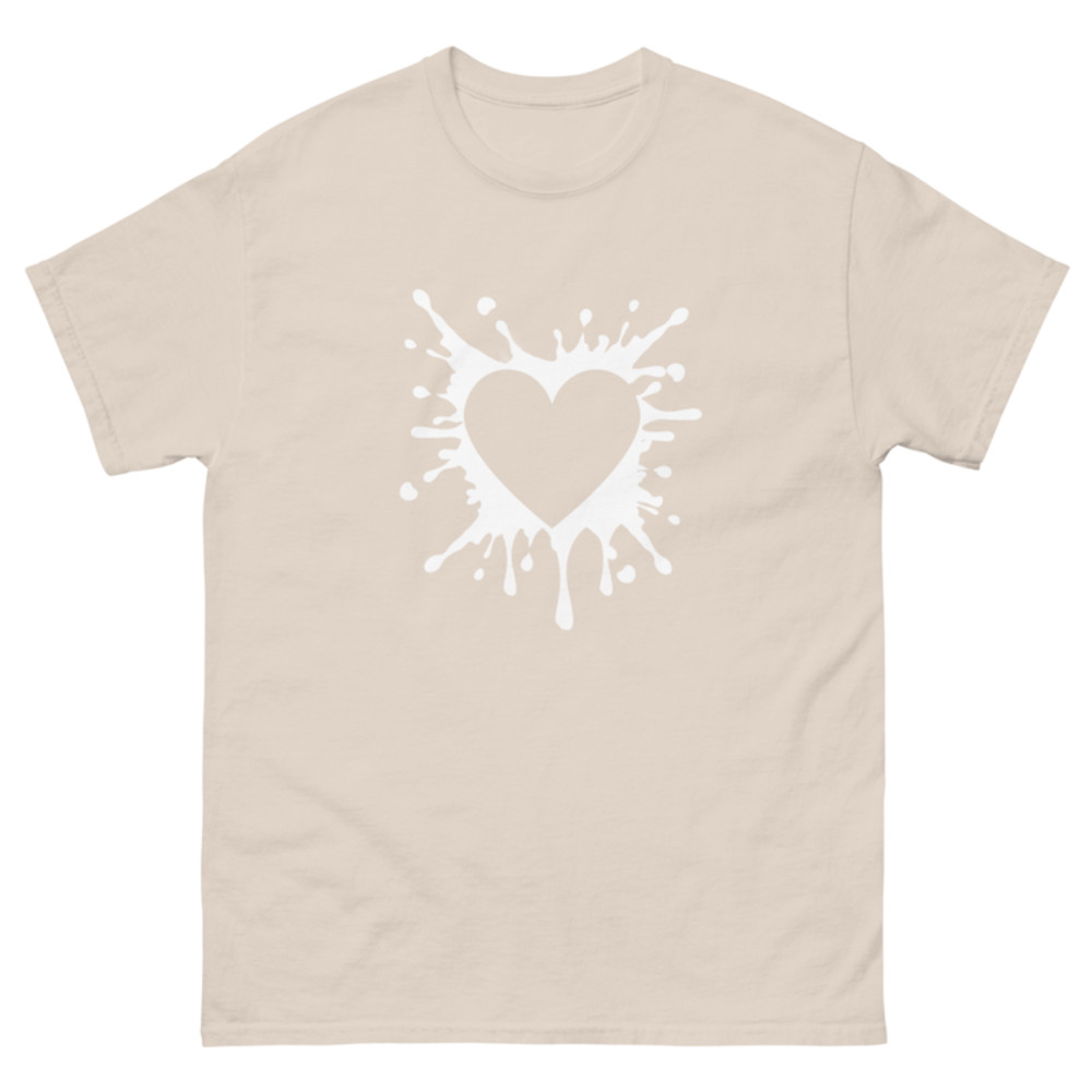 Black Heart Splatter Tshirt Valentines Day Gift Shirt Big Heartsheart Fighter Tshirt heart Tshirtgi 14