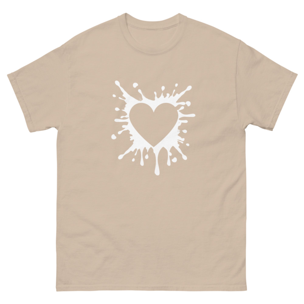 Black Heart Splatter Tshirt Valentines Day Gift Shirt Big Heartsheart Fighter Tshirt heart Tshirtgi 12