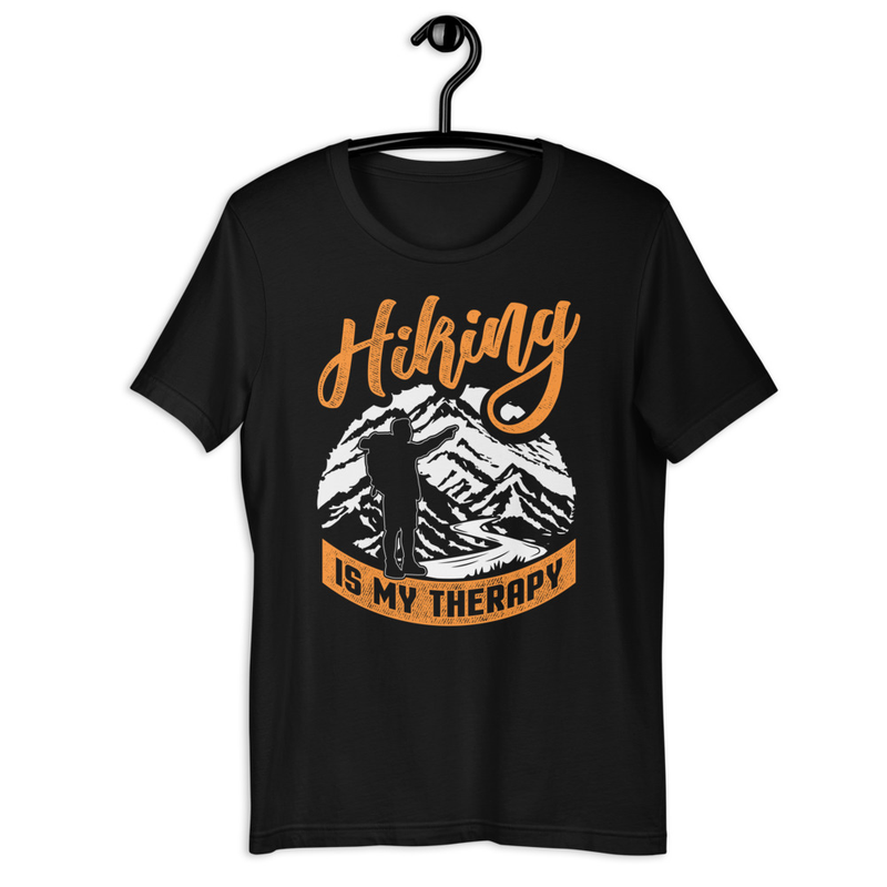 Hiking Is My Therapy Unisex Tshirt 1