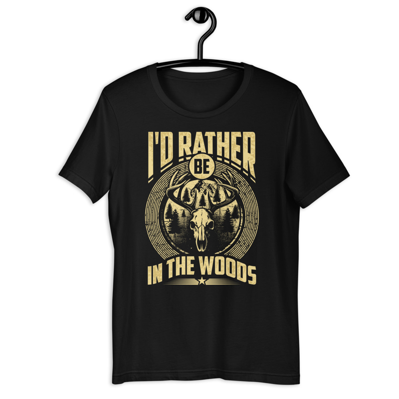 Id Rather Be In The Woods Unisex Tshirt 1