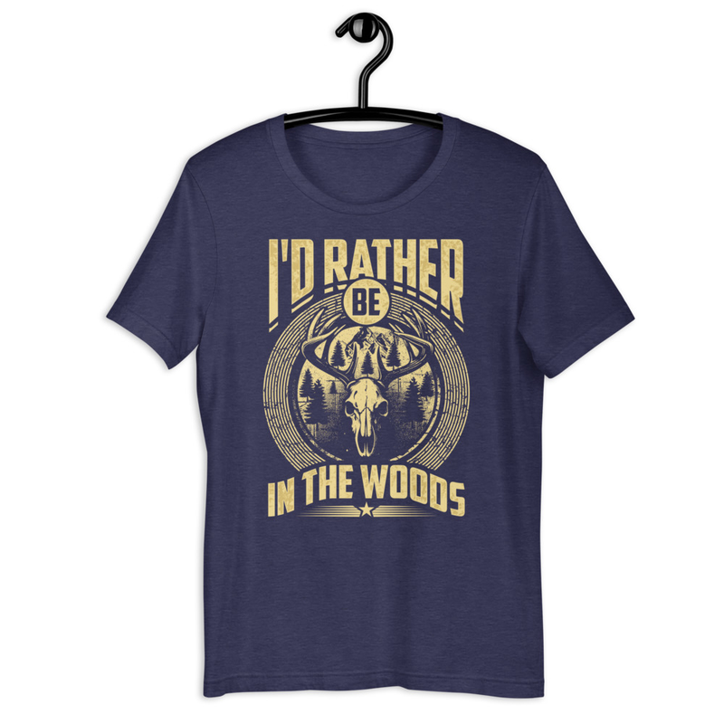 Id Rather Be In The Woods Unisex Tshirt 3