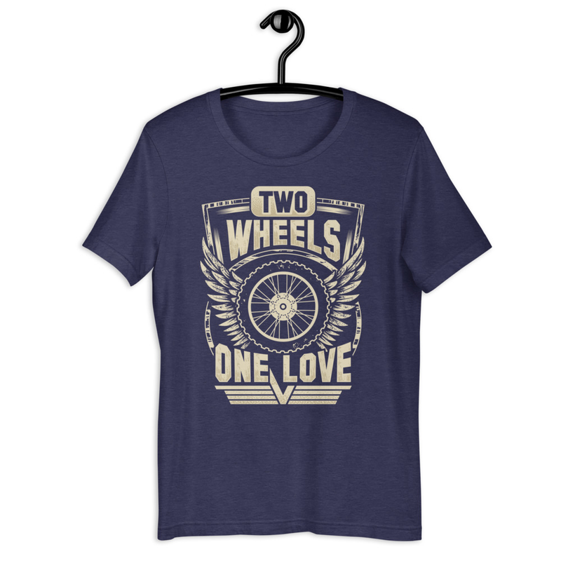 Two Wheels One Love Unisex Tshirt 3
