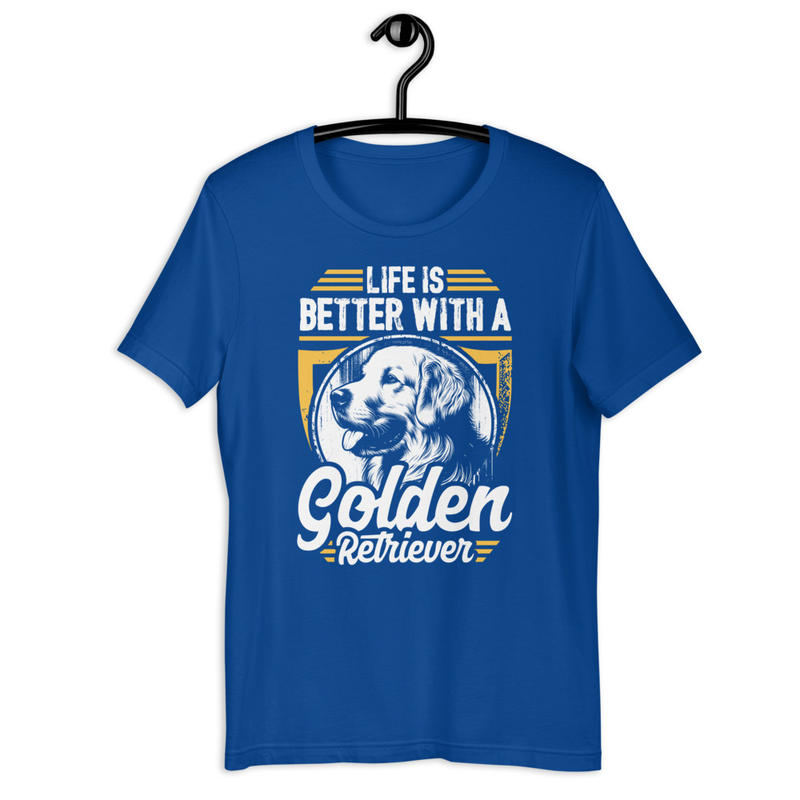 Life Is Better With A Golden Retriever Unisex Tshirt 4