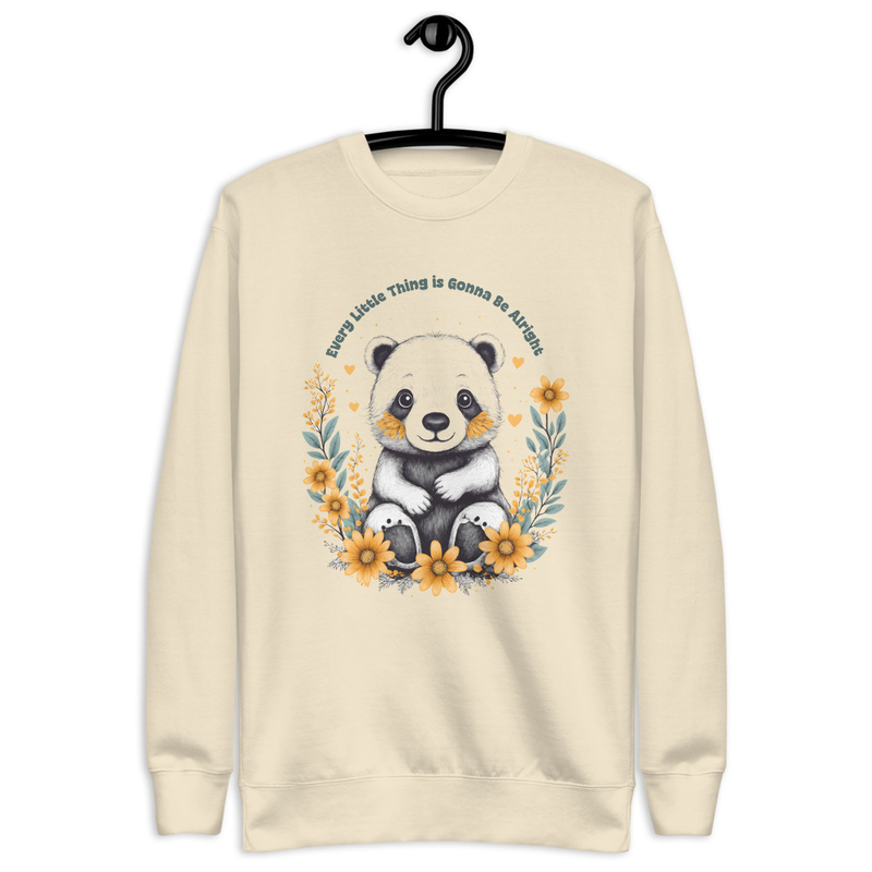 Every Little Thing Is Gonna Be Alright Positive Vibes Unisex Premium Sweatshirt 0