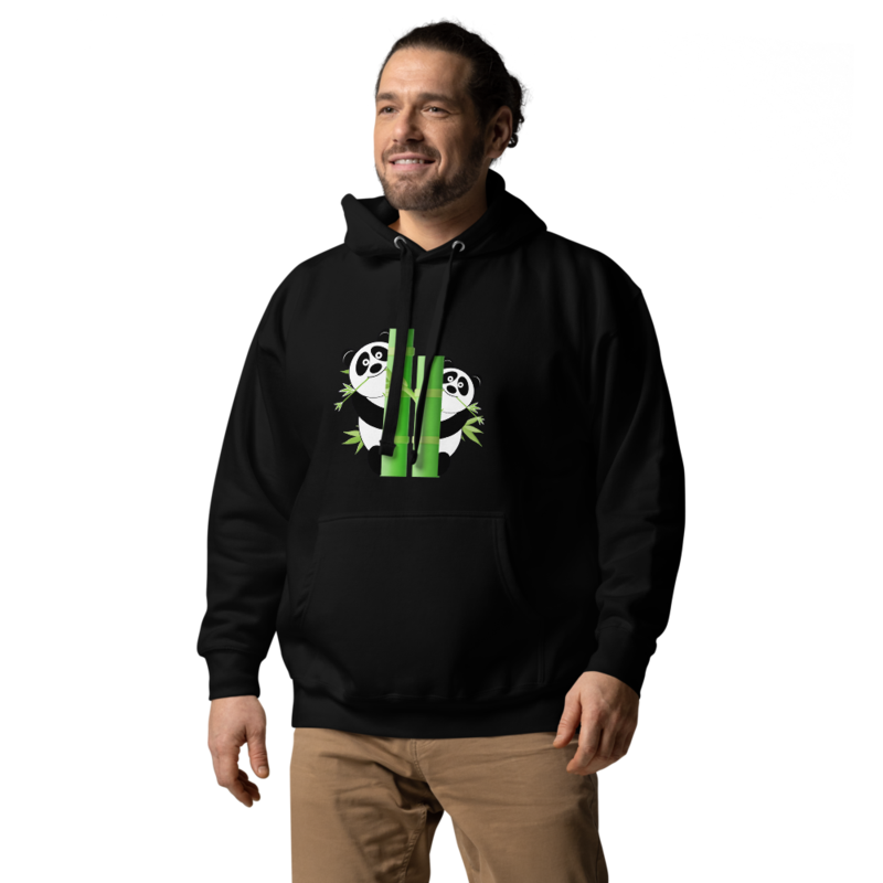 Cute Panda HoodePanda Eating Bamboo Hoode Girls Panda Hoode Panda Tee Panda Lover GiftPanda GiftsPa 0