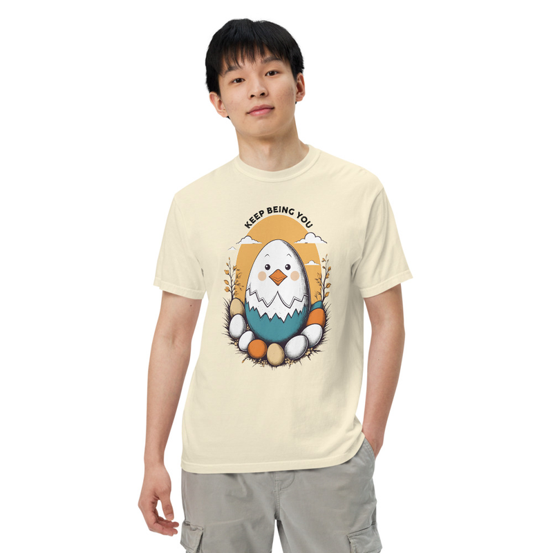 Positive Vibes Keep Being Unisex Garmentdyed Heavyweight Tshirt 1