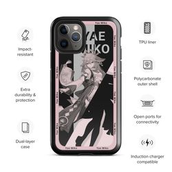 yae miko genshin impact tough case for iphone