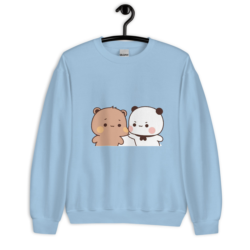 Kawaii Cat Art Unisex Sweatshirt For Couples Uplifting  Inspirational Design Cute And Motivational  1
