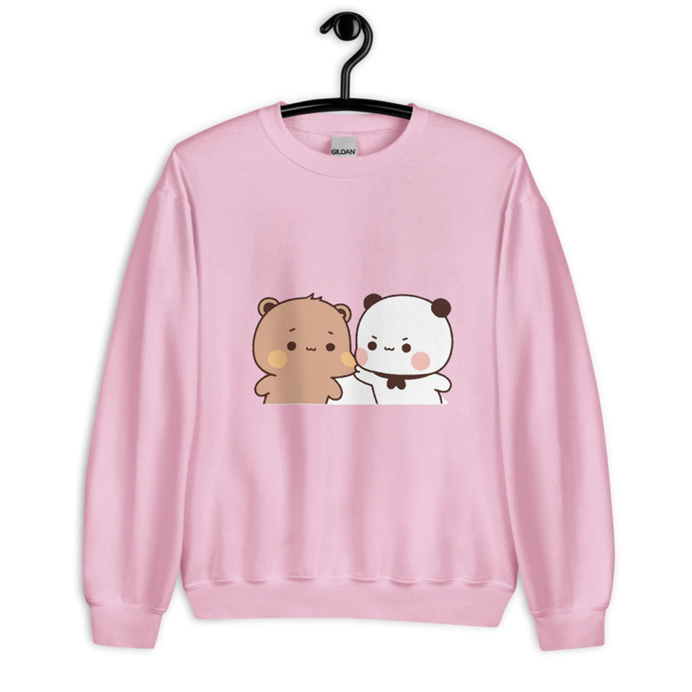 Kawaii Cat Art Unisex Sweatshirt For Couples Uplifting  Inspirational Design Cute And Motivational  2