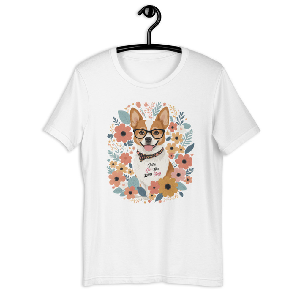 Just A Girl Who Loves Dogs Unisex Tshirt 4