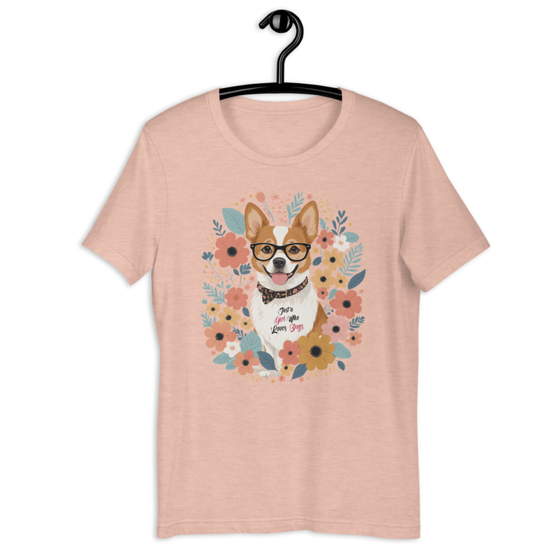 Just A Girl Who Loves Dogs Unisex Tshirt 0