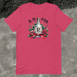 r is for rum t-shirt, whimsical bottle illustration tee, fun alcohol letter shirt, unique graphic tee, party shirt